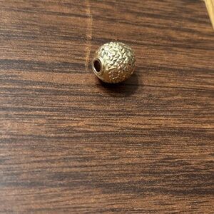 14K Genuine Gold Globe Charm/ Slider
